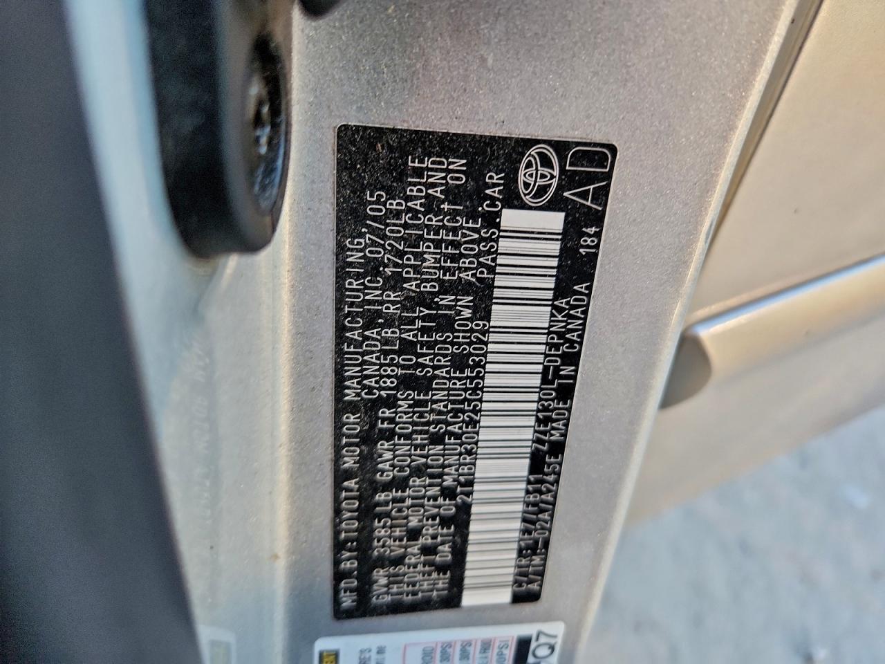 2005 TOYOTA COROLLA CE photo 34