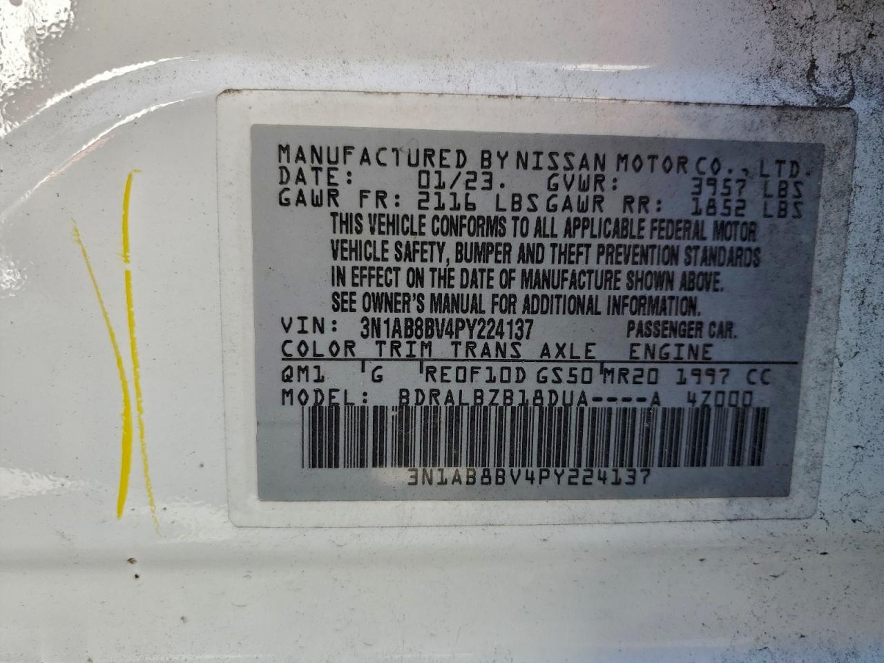 2023 NISSAN SENTRA S photo 13