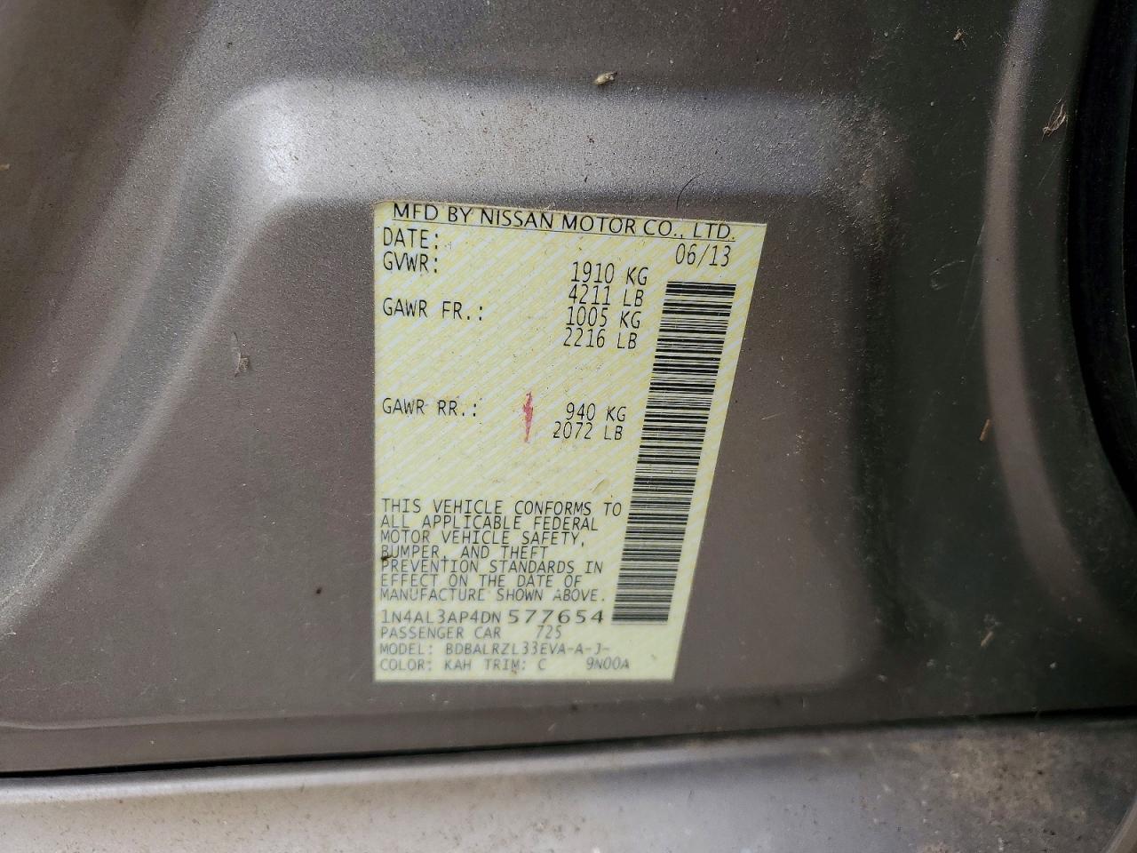 2013 NISSAN ALTIMA 2.5 photo 25