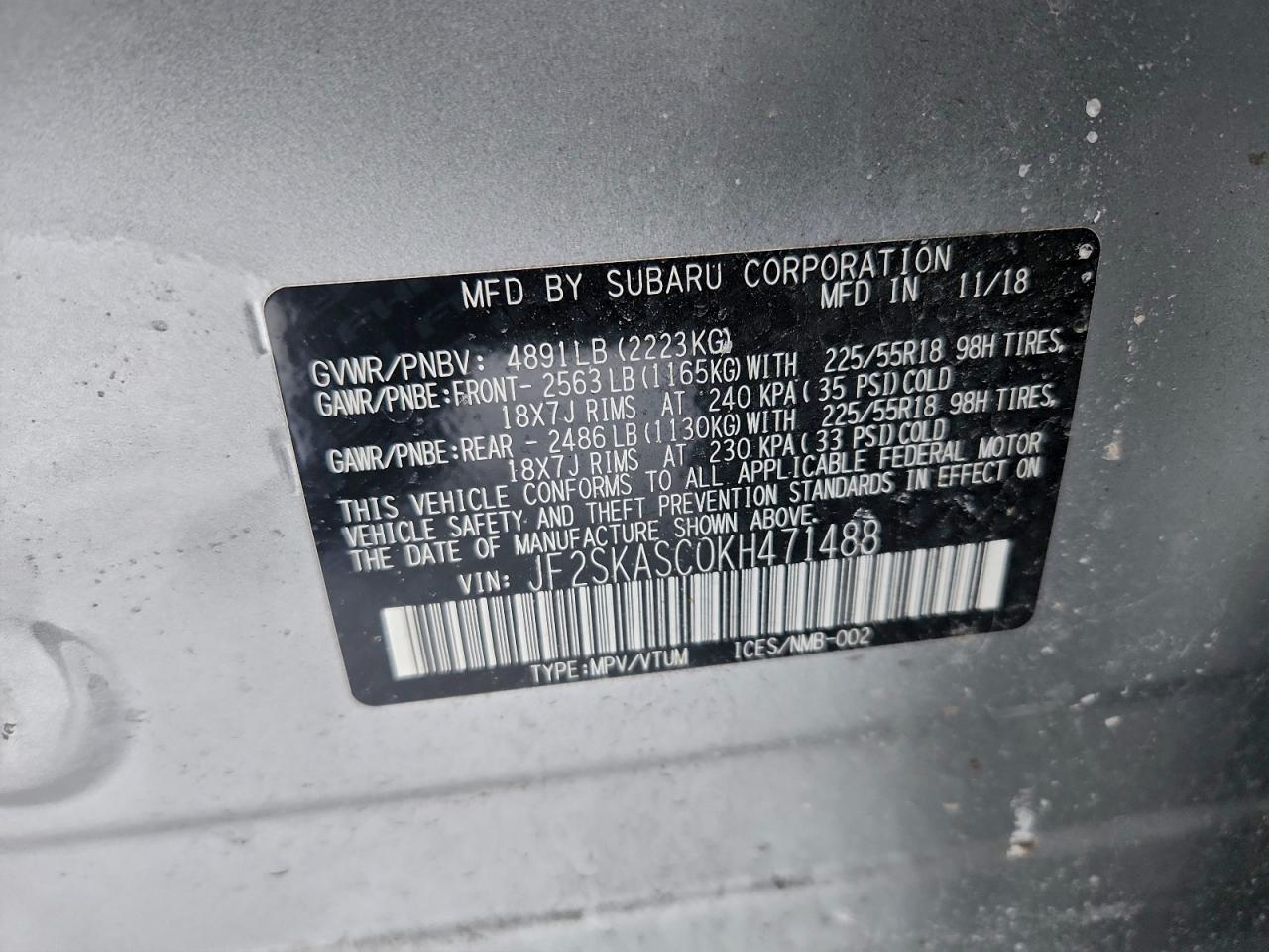 2019 SUBARU FORESTER LIMITED photo 25