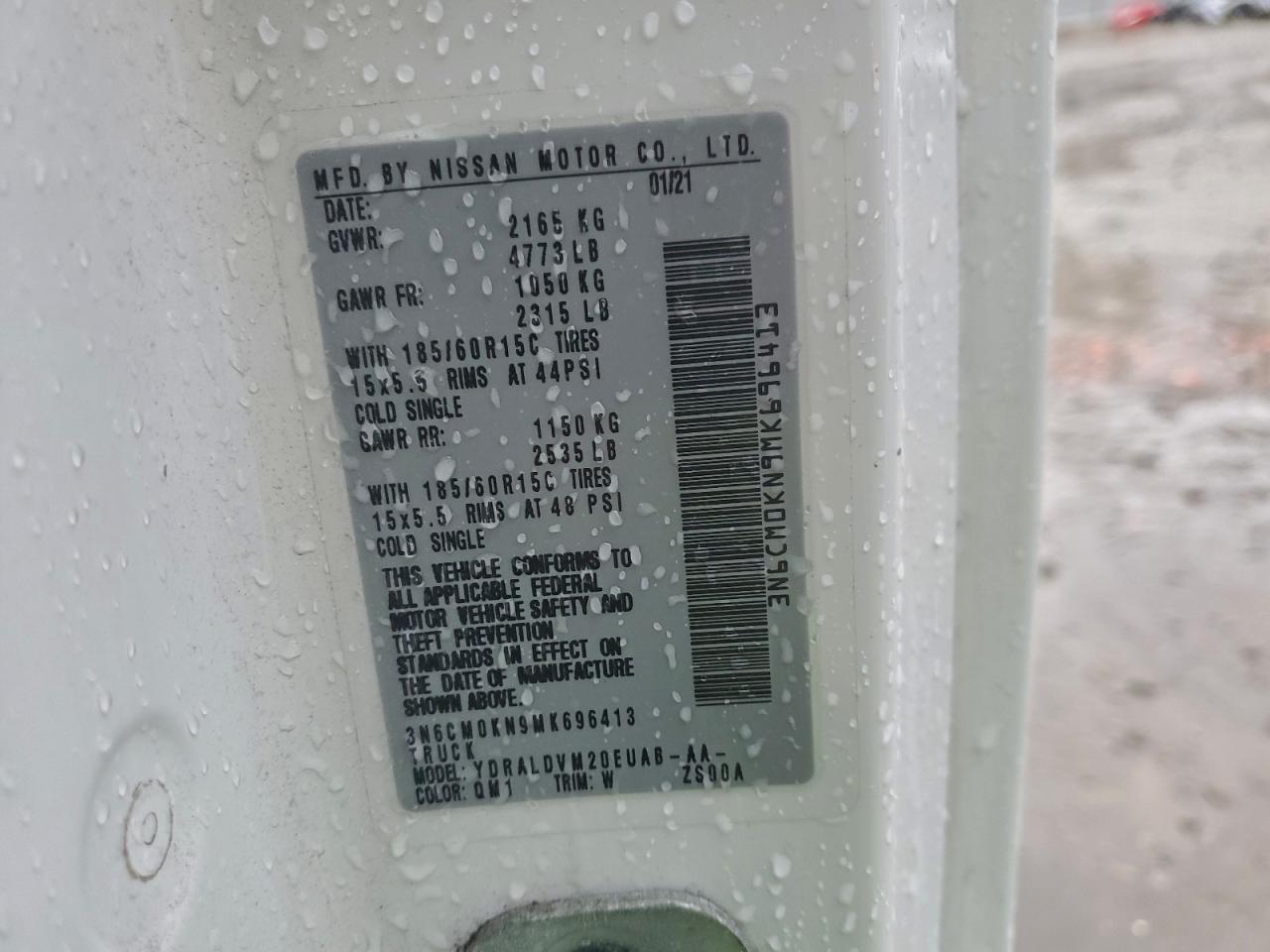 2021 NISSAN NV200 2.5S photo 13