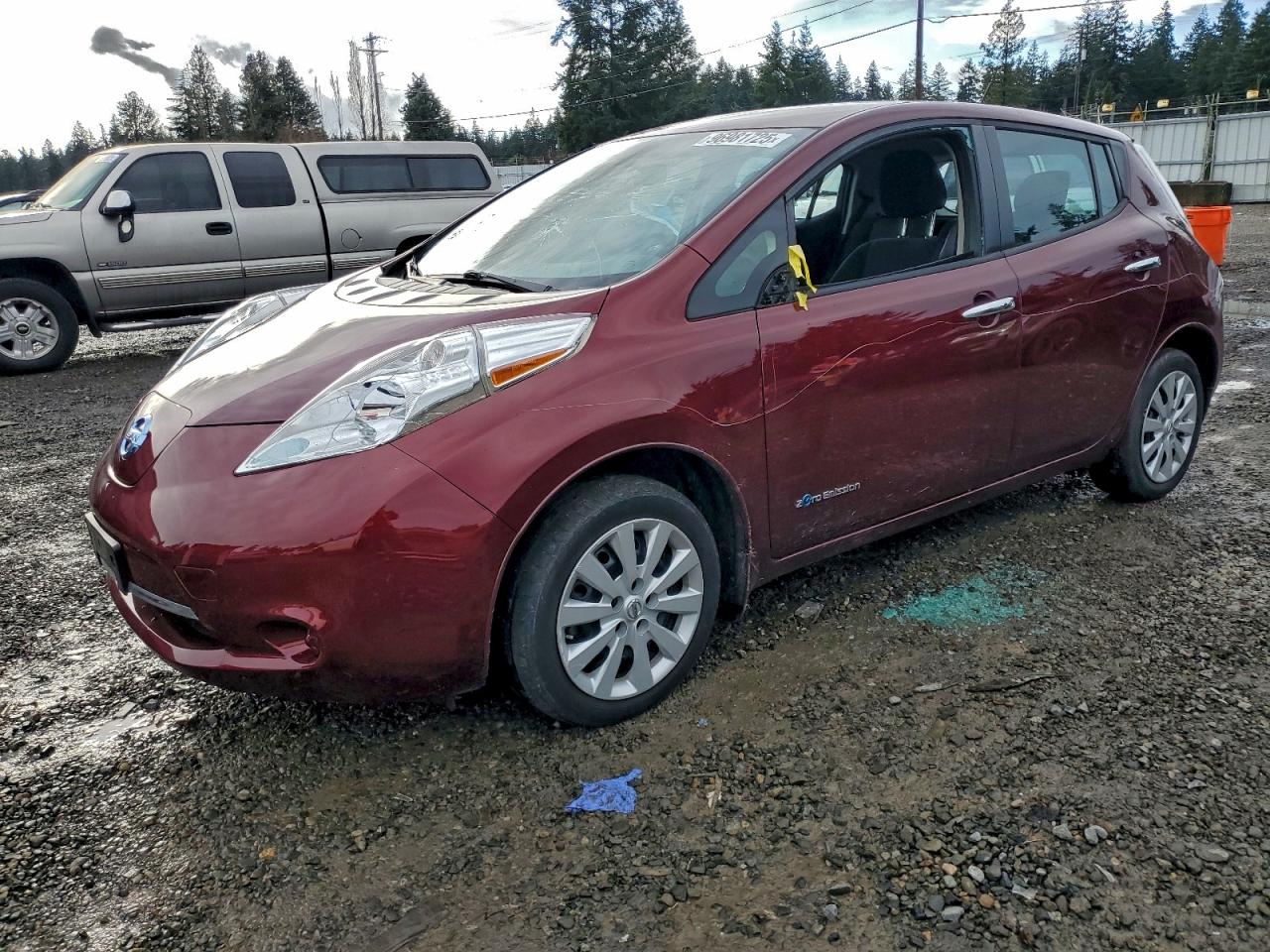 2017 NISSAN LEAF S — VANDALISM damage — photo 1