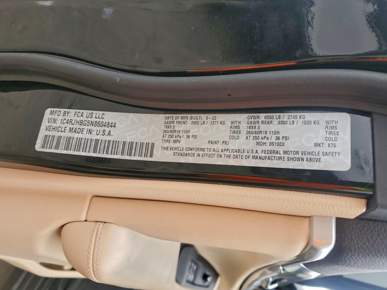2022 JEEP GRAND CHEROKEE LIMITED photo 40