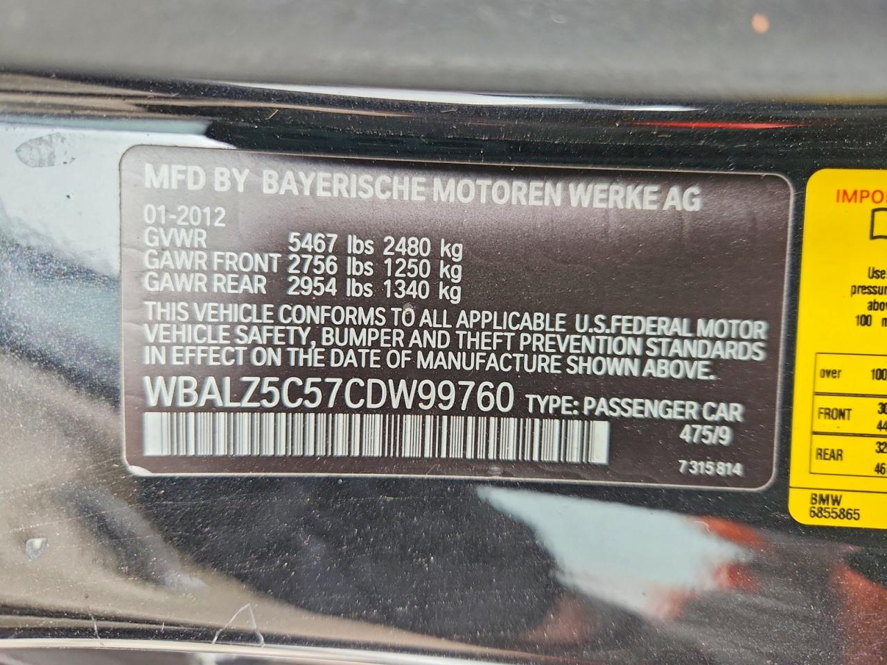 2012 BMW 650 XI photo 34