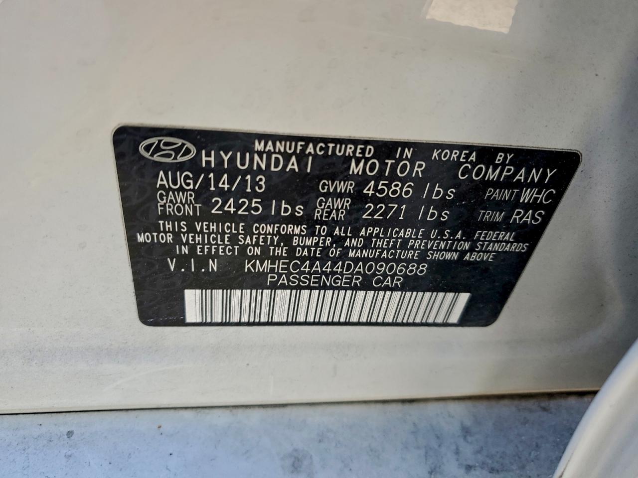 2013 HYUNDAI SONATA HYBRID photo 12
