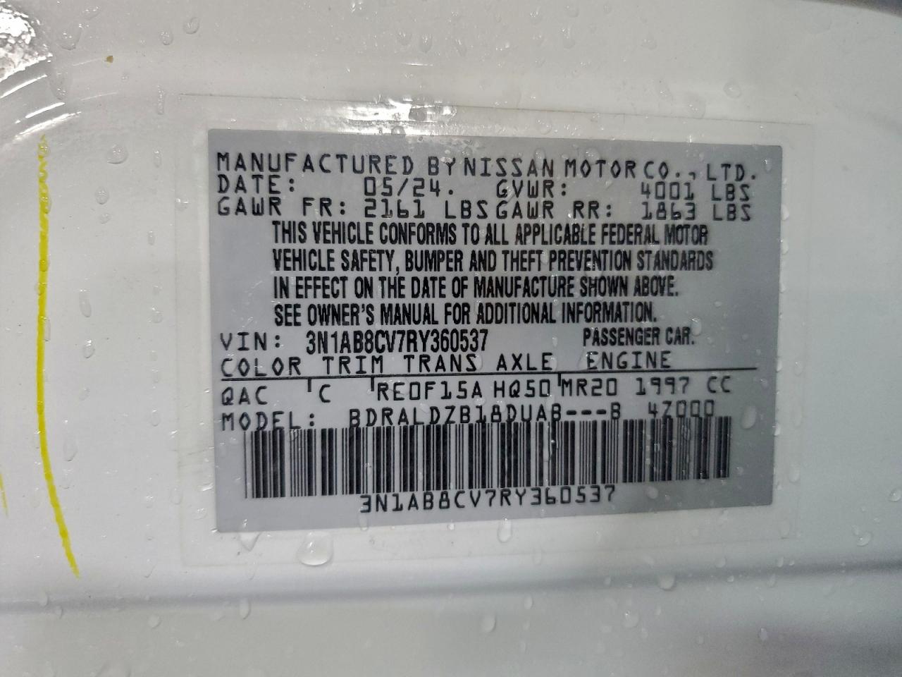 2024 NISSAN SENTRA SV photo 13