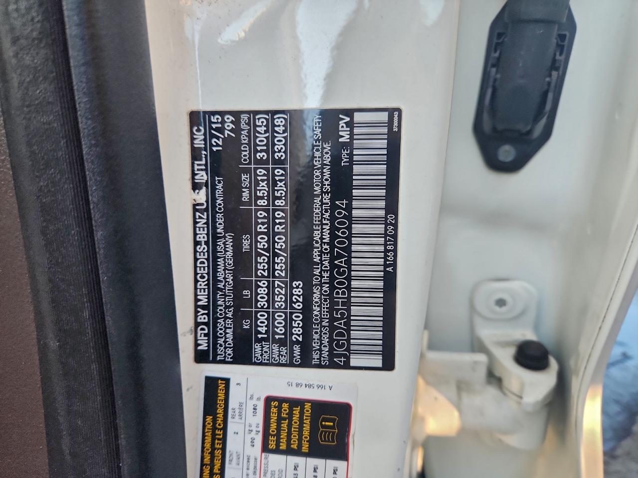 2016 MERCEDES-BENZ GLE 350 4MATIC photo 13