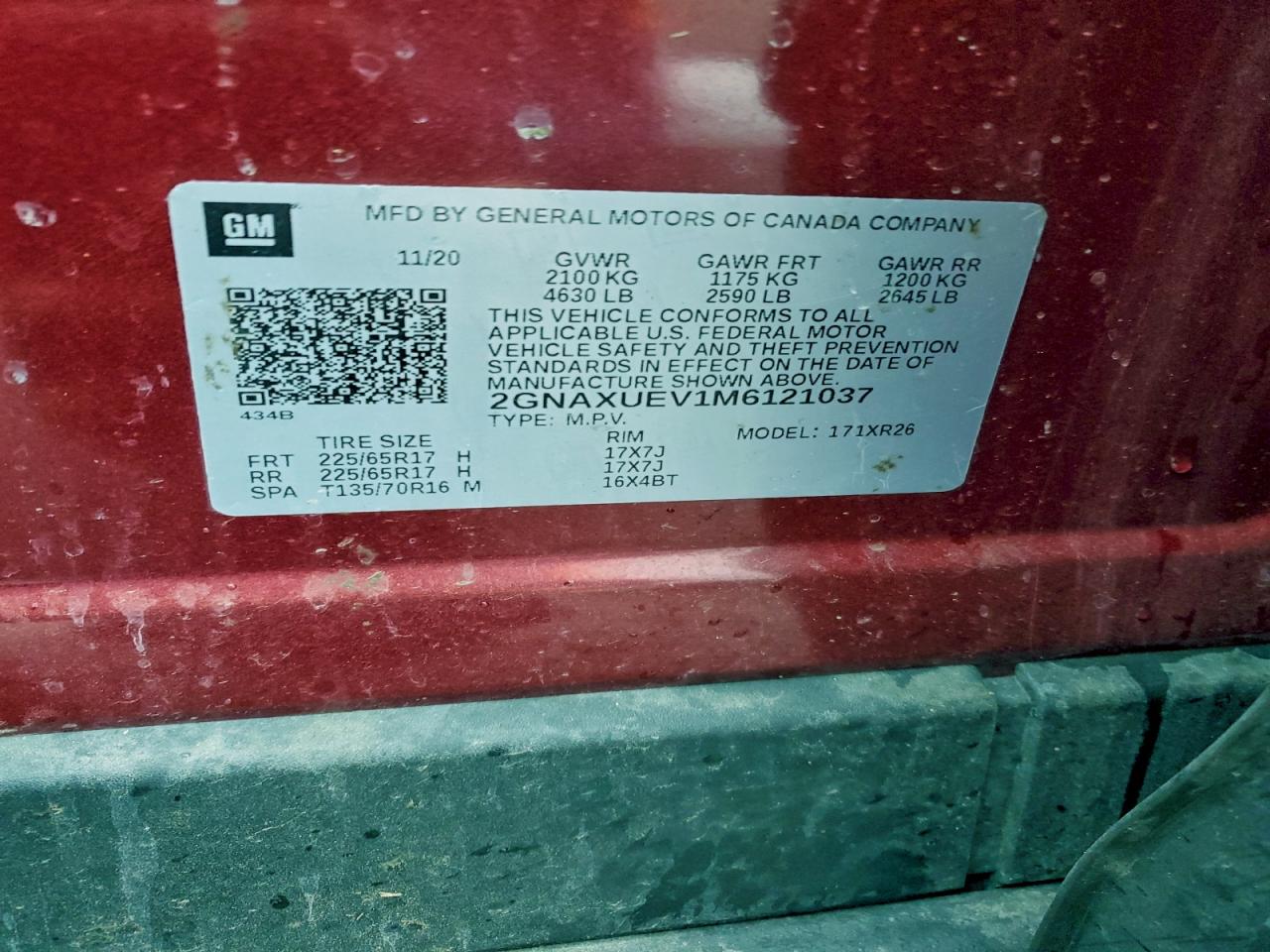 2021 CHEVROLET EQUINOX LT photo 13