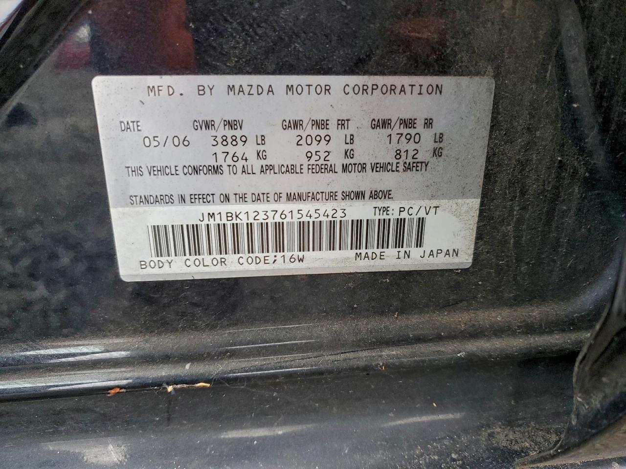 2006 MAZDA 3 S photo 23
