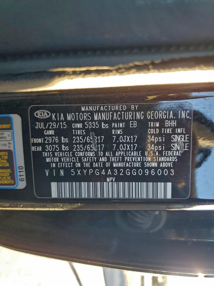 2016 KIA SORENTO LX photo 25