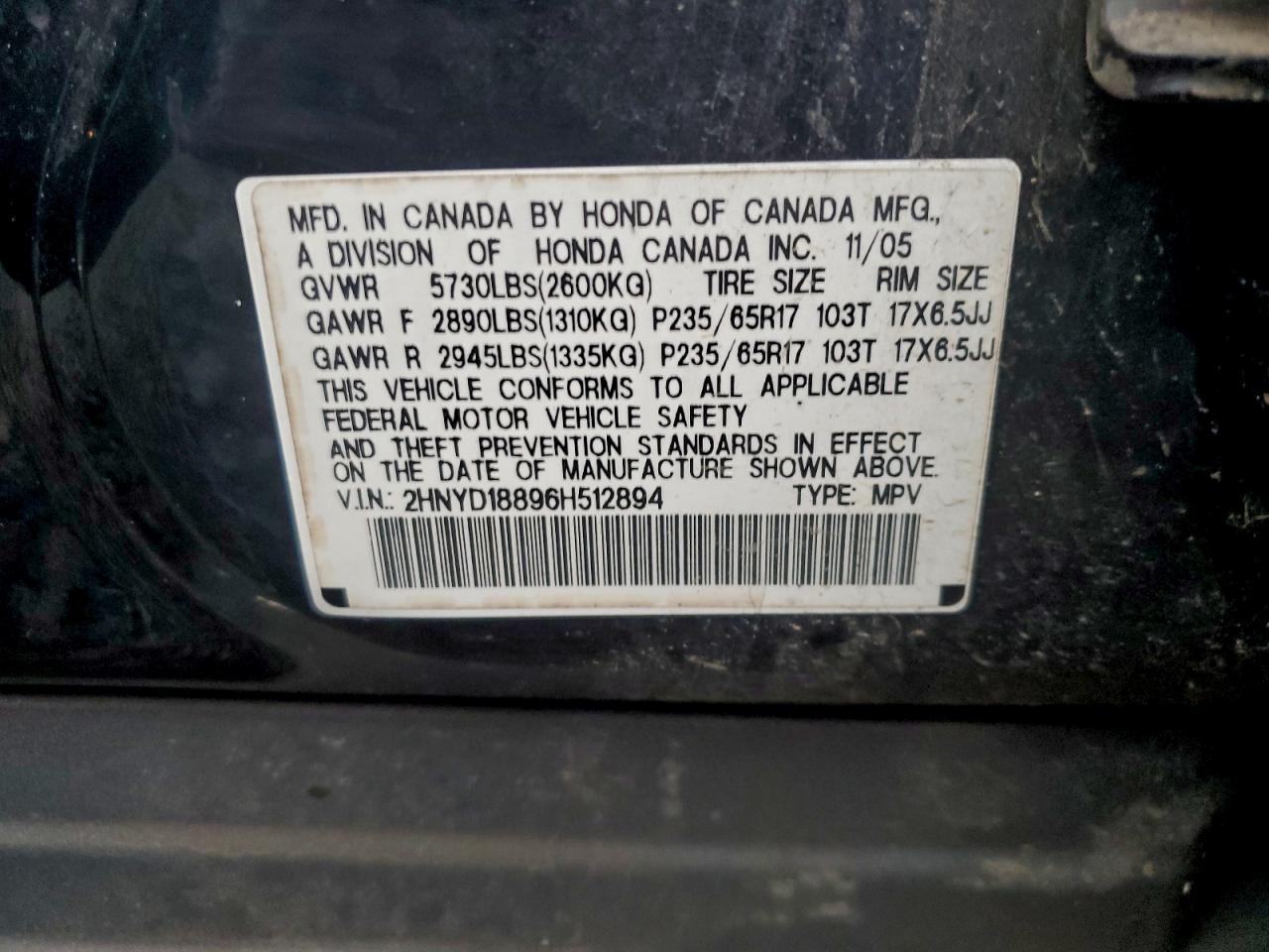 2006 ACURA MDX TOURING photo 37