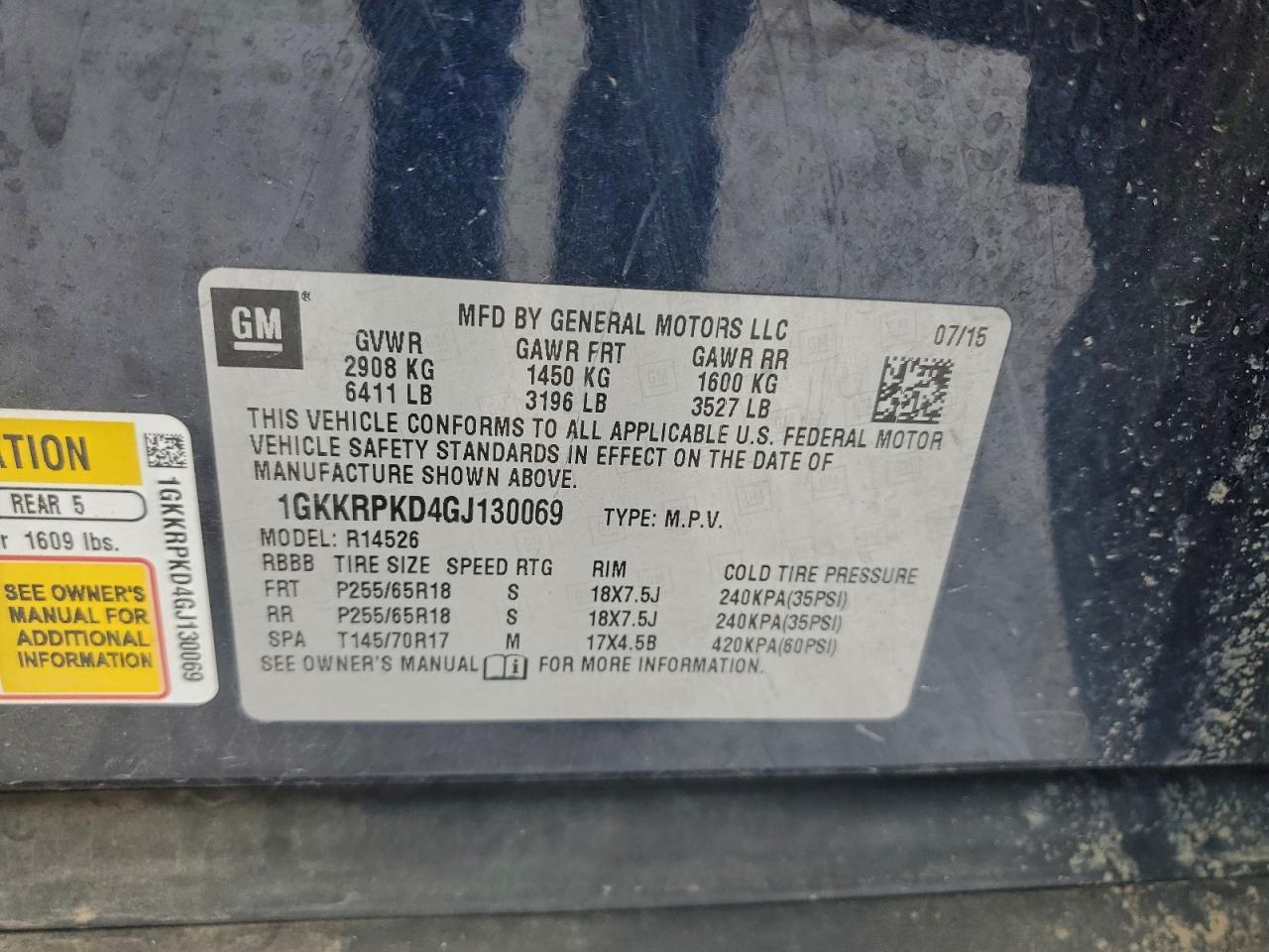 2016 GMC ACADIA SLE photo 13