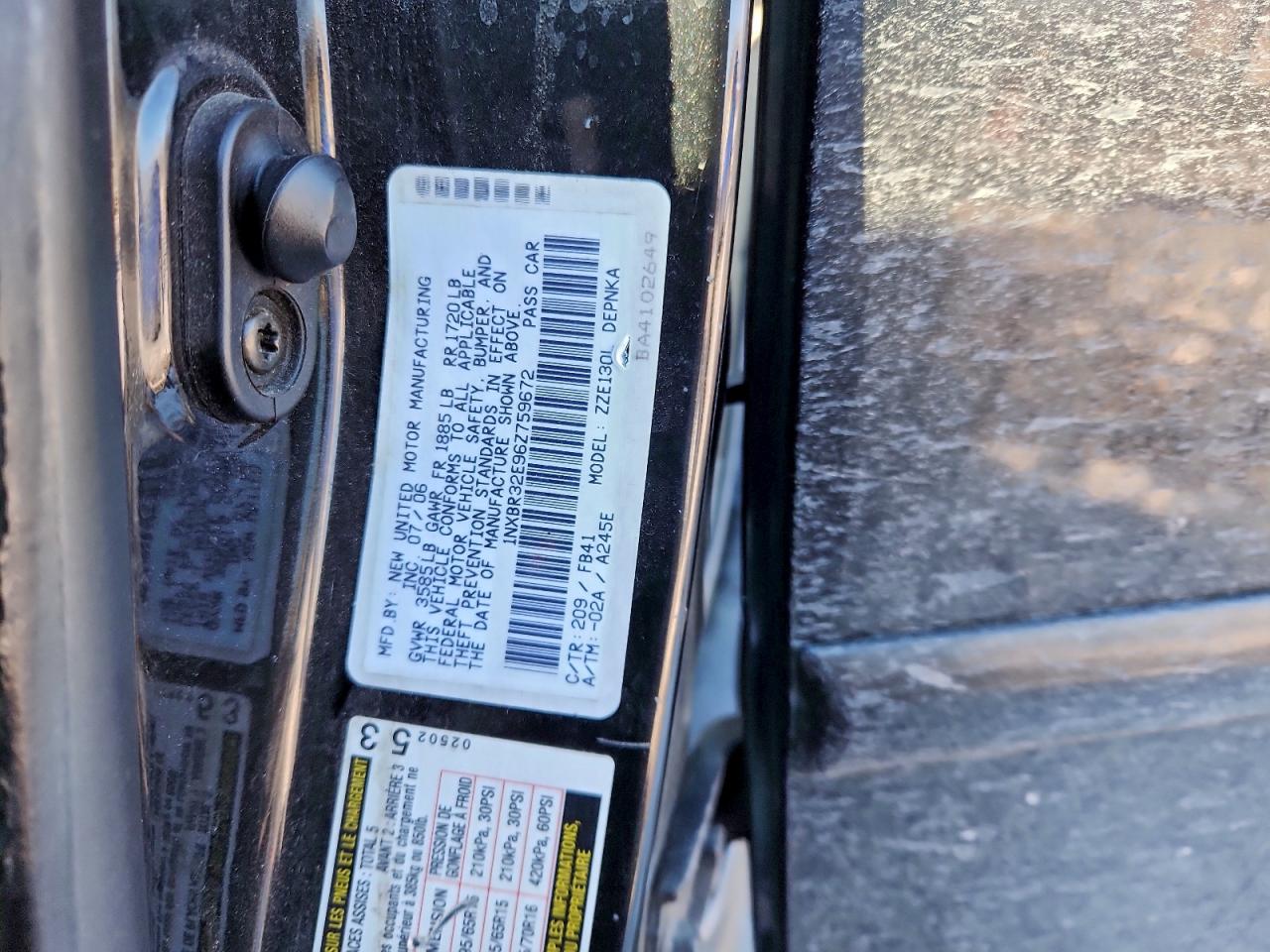 2006 TOYOTA COROLLA CE photo 23