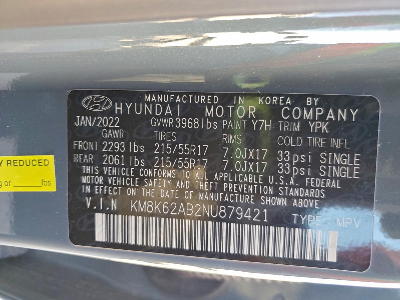 2022 HYUNDAI KONA SEL photo 14
