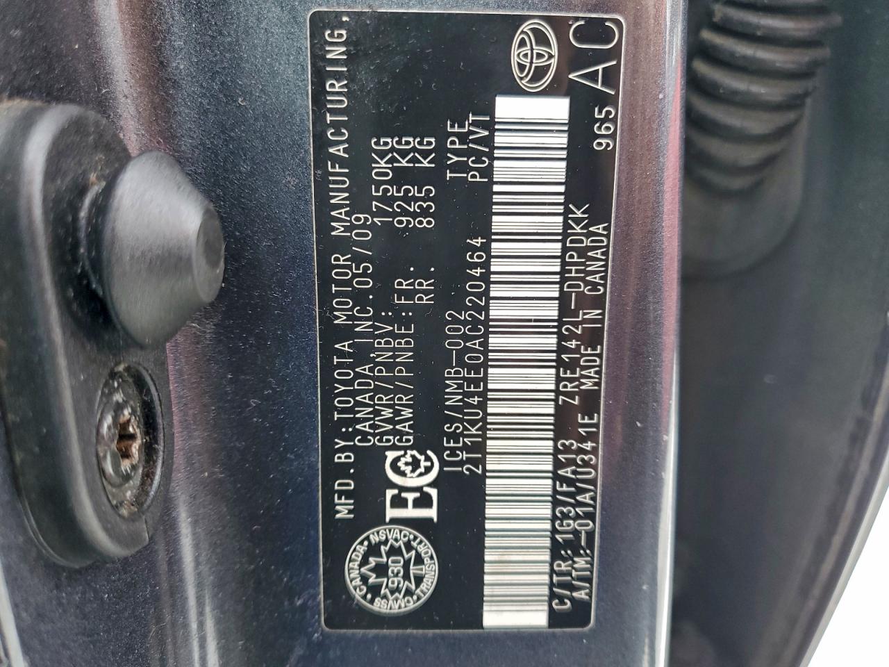 2010 TOYOTA COROLLA MATRIX photo 23