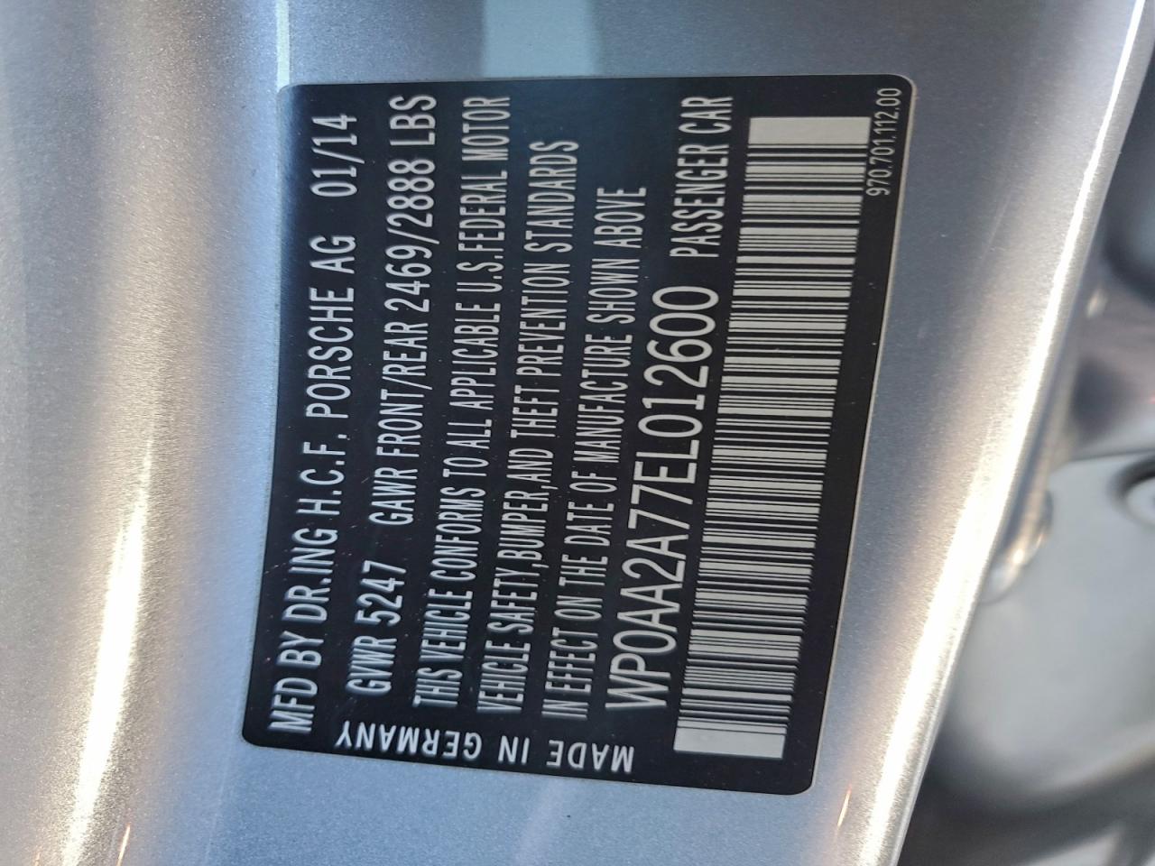 2014 PORSCHE PANAMERA 2 photo 23