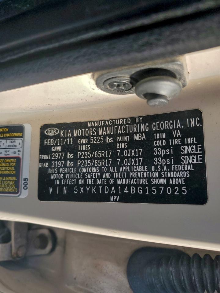 2011 KIA SORENTO BASE photo 13