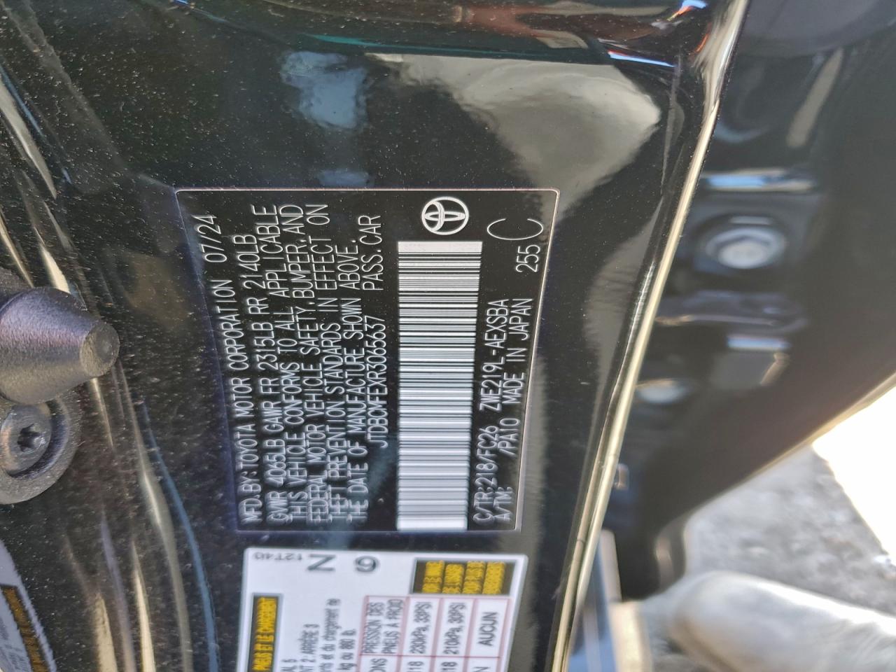 2024 TOYOTA COROLLA LE photo 13