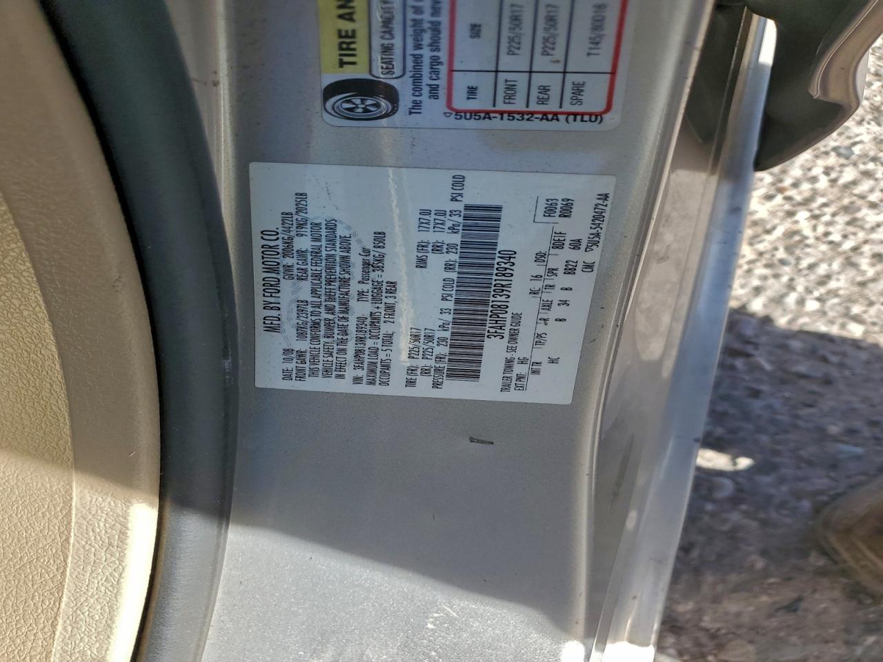 2009 FORD FUSION SEL photo 34