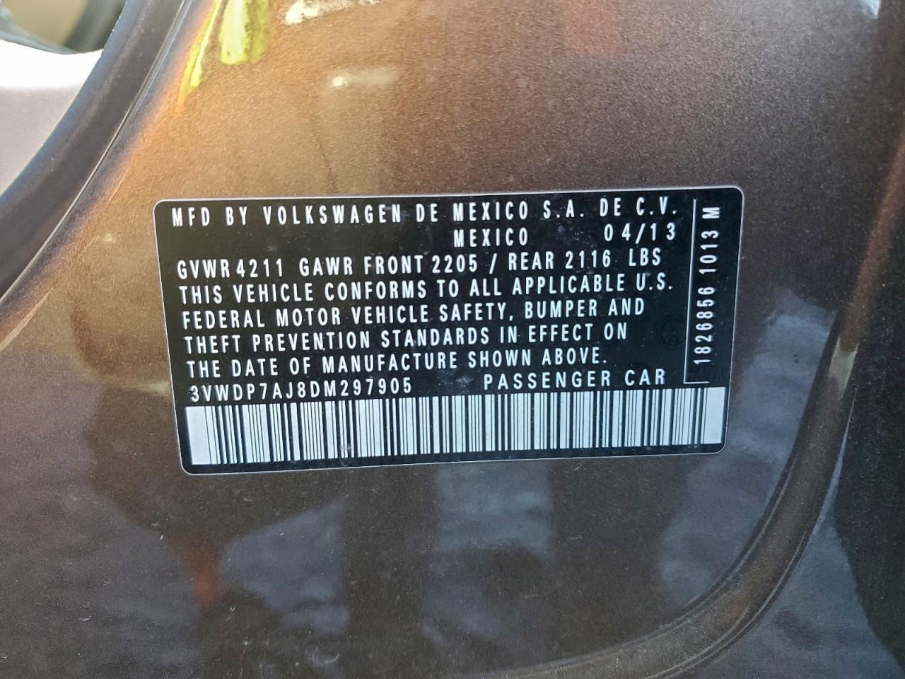 2013 VOLKSWAGEN JETTA SE photo 13