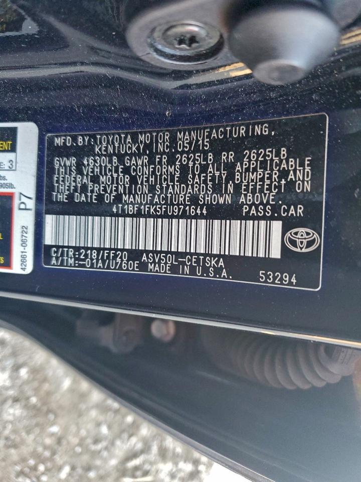 2015 TOYOTA CAMRY LE photo 23
