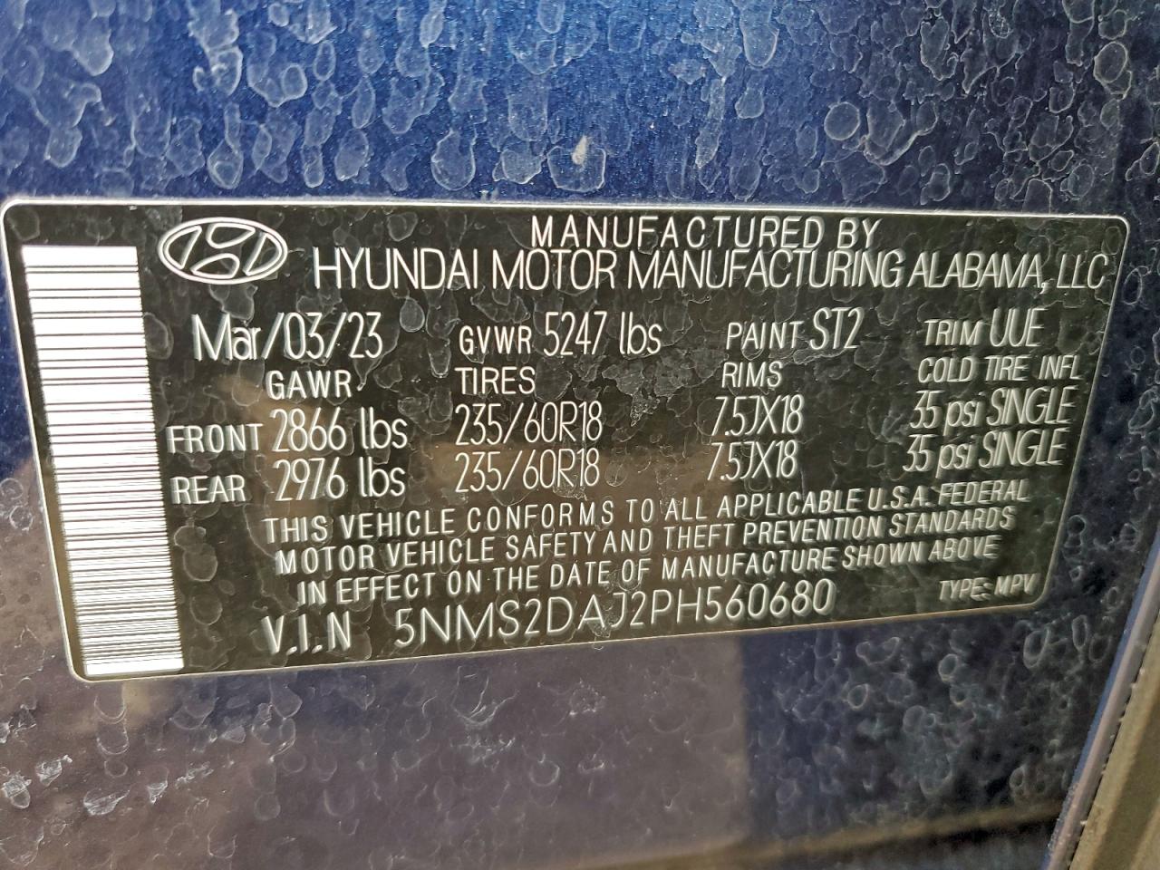 2023 HYUNDAI SANTA FE SEL photo 37