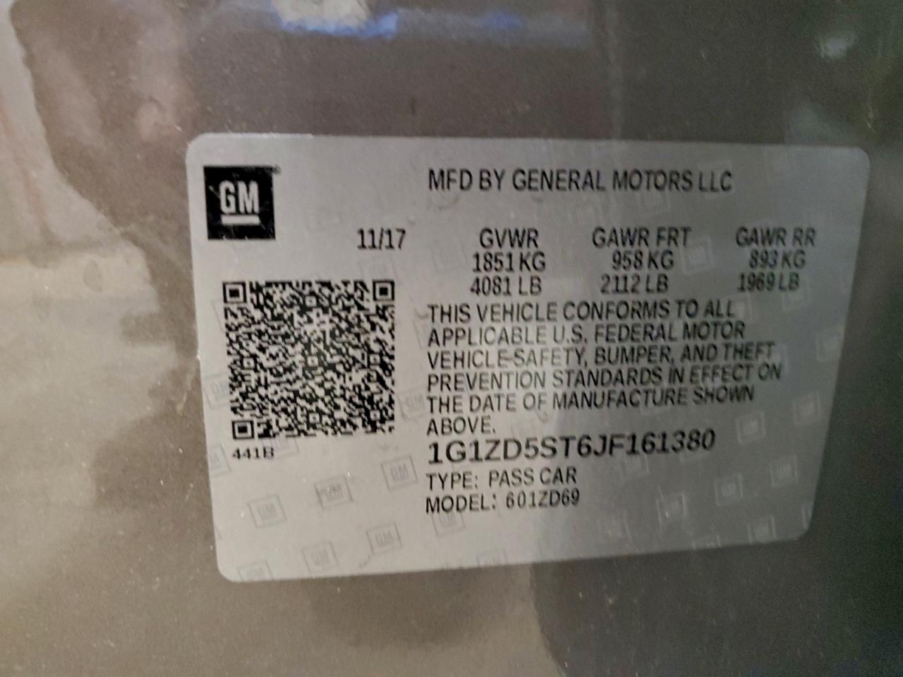 2018 CHEVROLET MALIBU LT photo 34