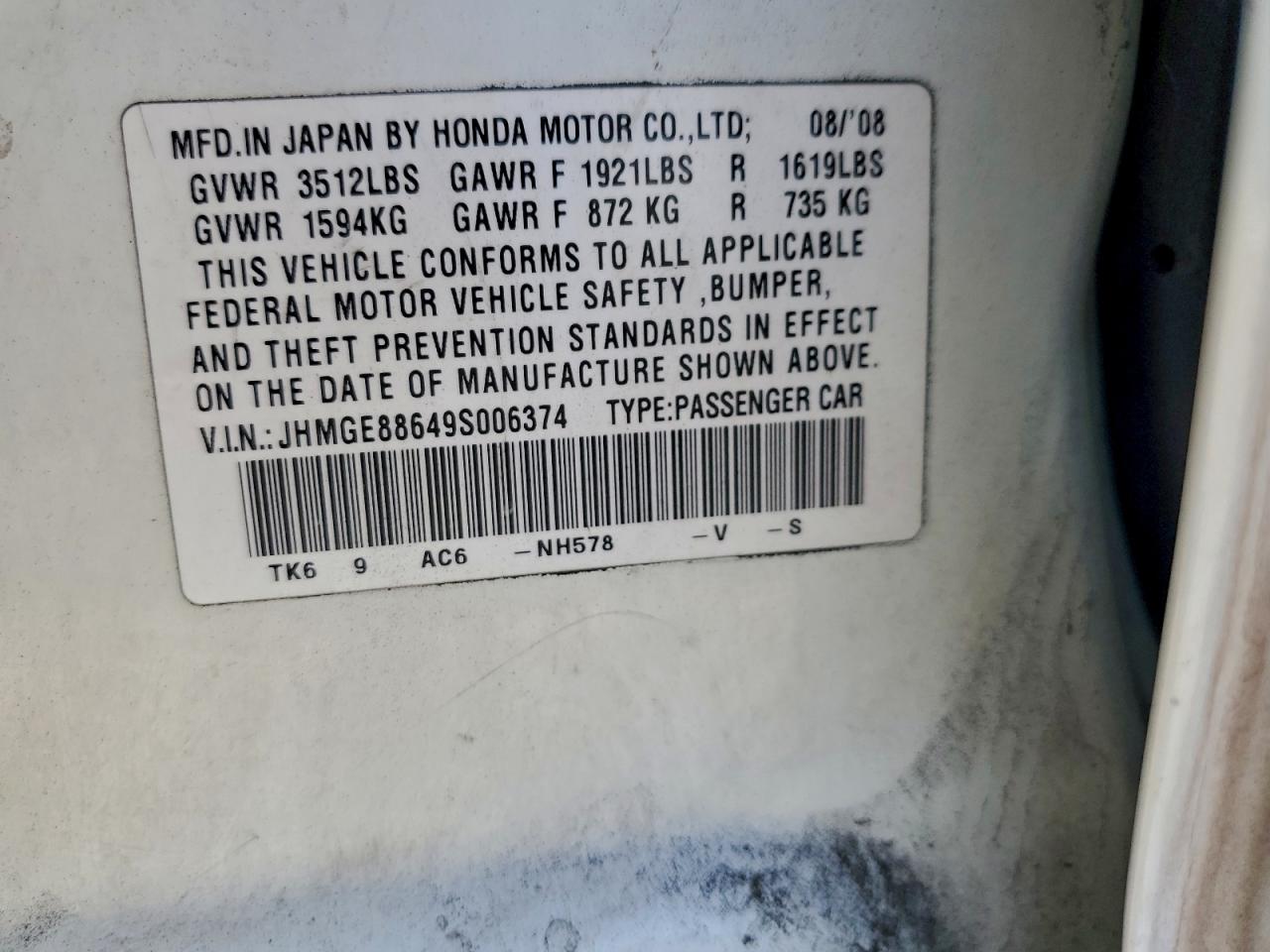 2009 HONDA FIT SPORT photo 12