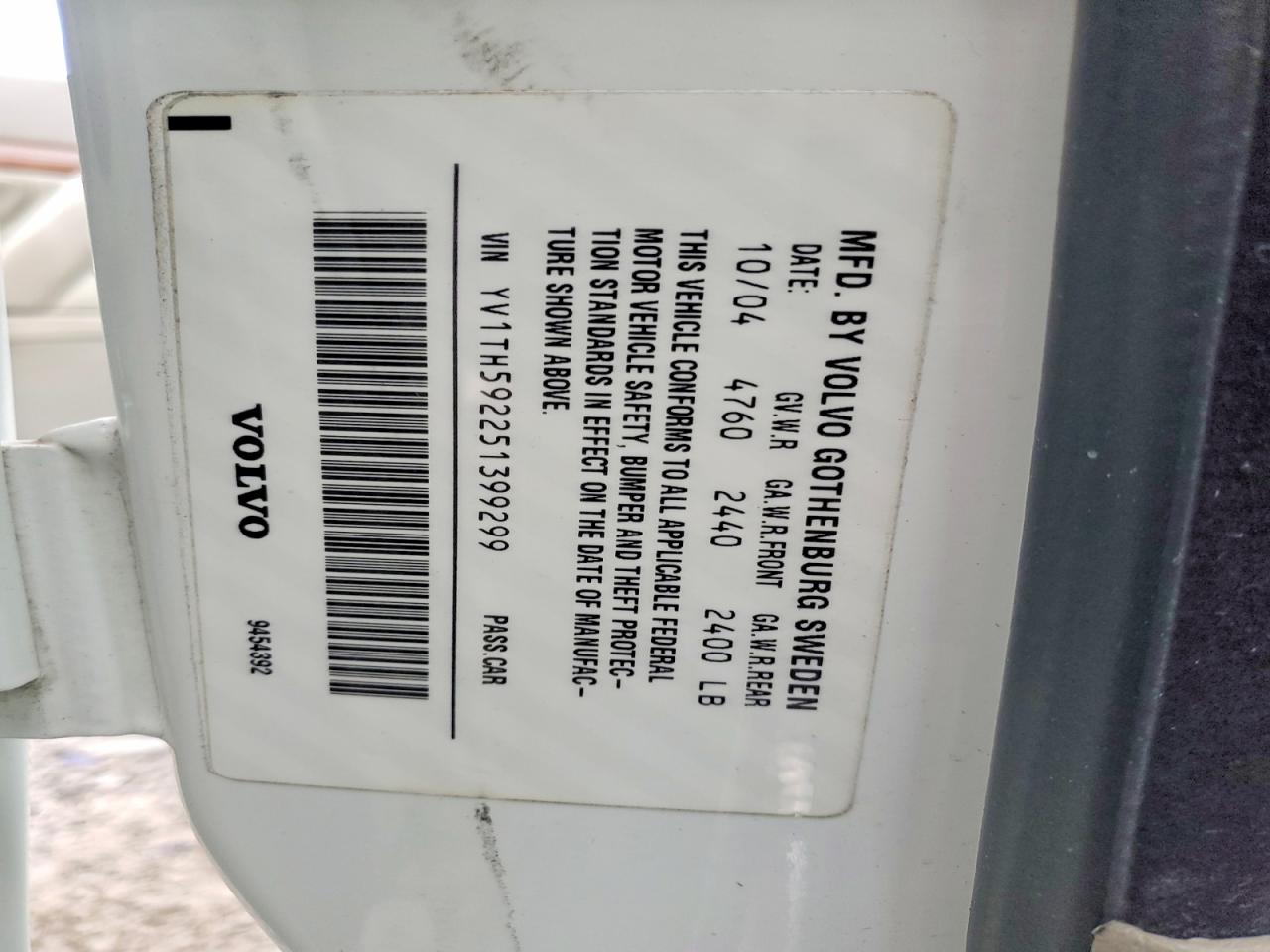 2005 VOLVO S80 2.5T photo 23
