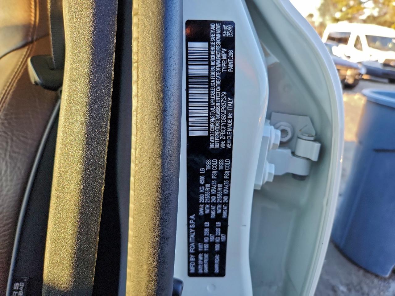 2018 FIAT 500X LOUNGE photo 12