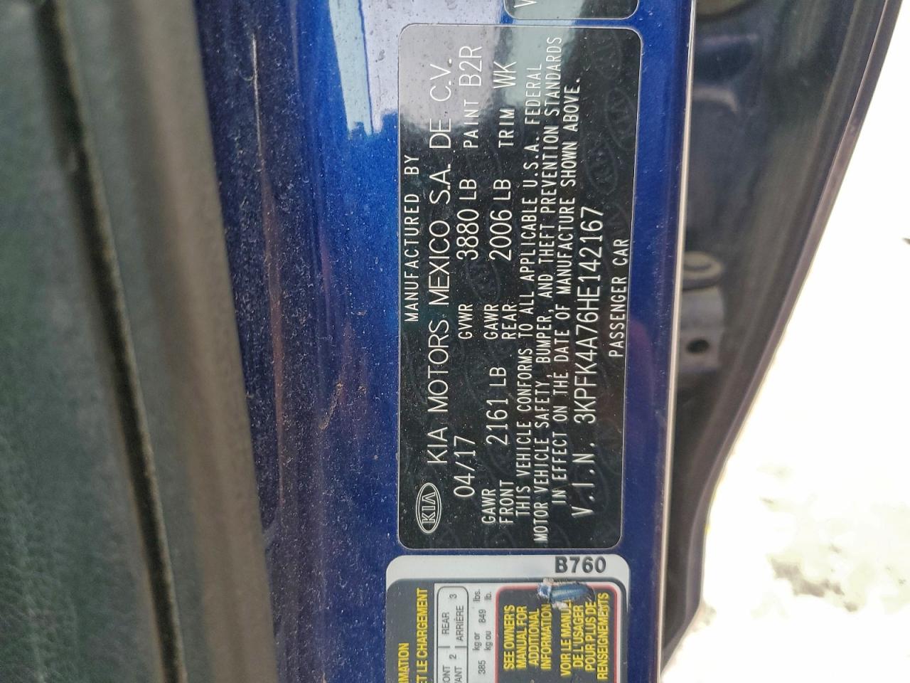 2017 KIA FORTE LX photo 12