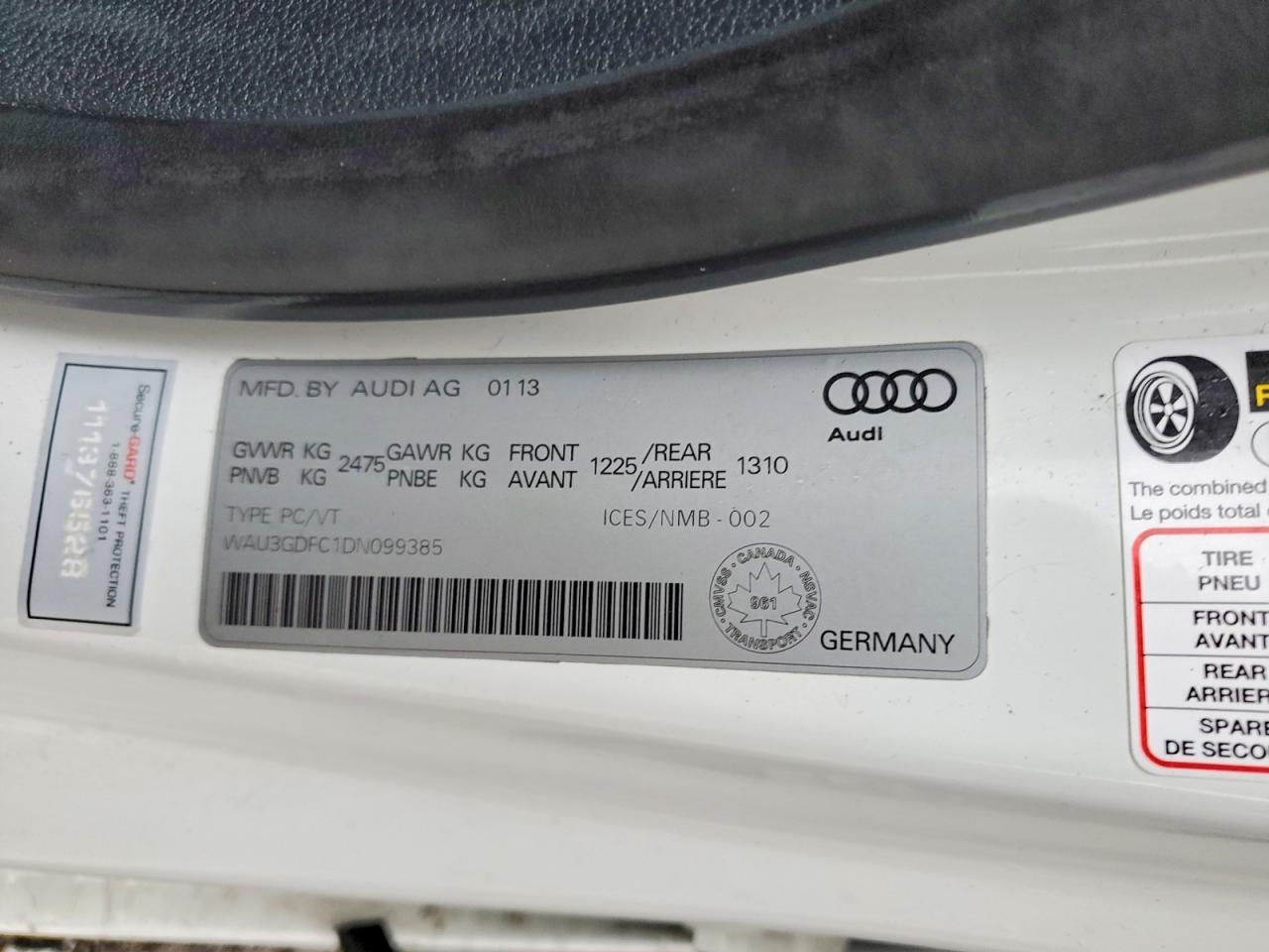 2013 AUDI A7 PREMIUM PLUS photo 13