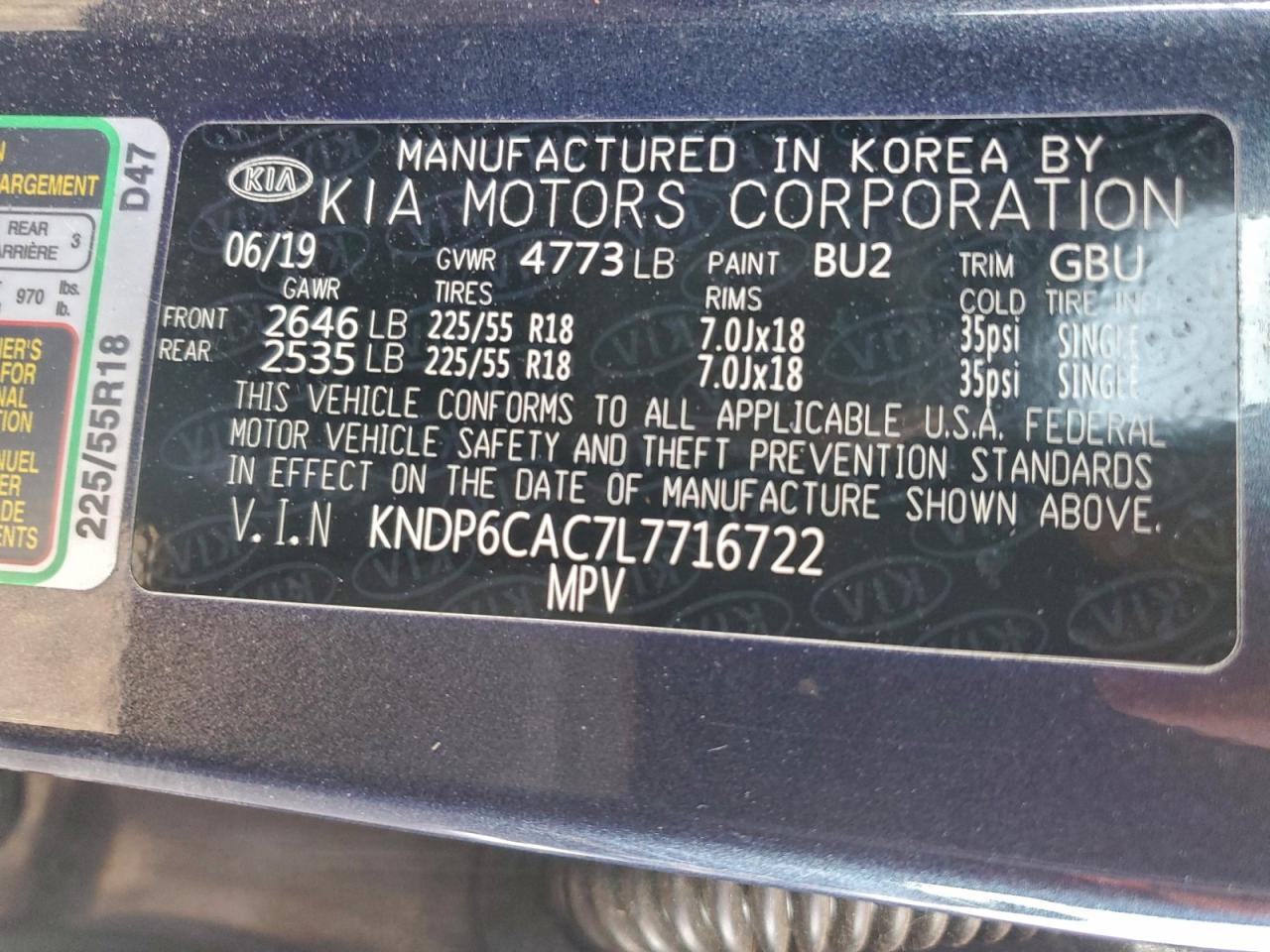 2020 KIA SPORTAGE S photo 23