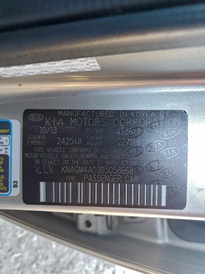 2013 KIA OPTIMA HYBRID photo 12