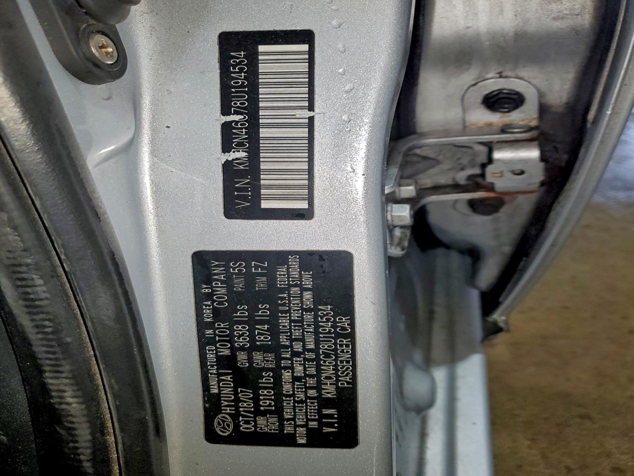 2008 HYUNDAI ACCENT GLS photo 12