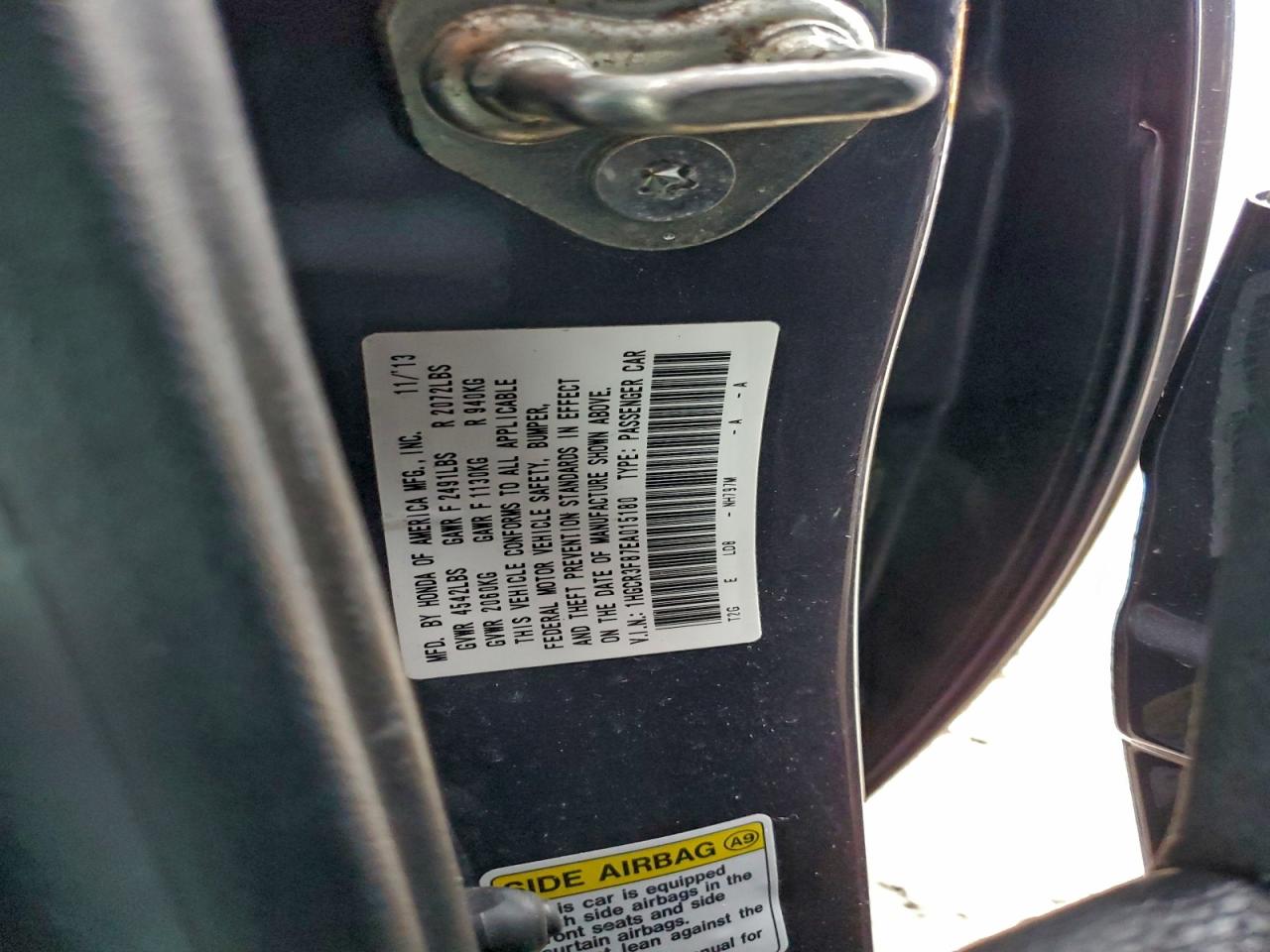 2014 HONDA ACCORD EXL photo 34