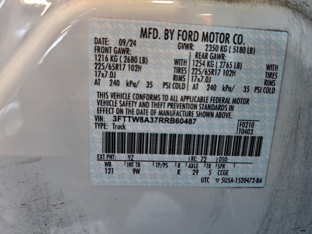 2024 FORD MAVERICK XL photo 34