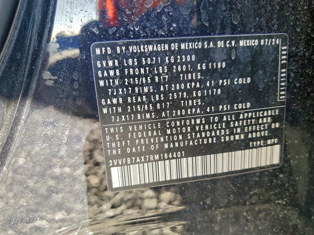2024 VOLKSWAGEN TIGUAN S photo 13