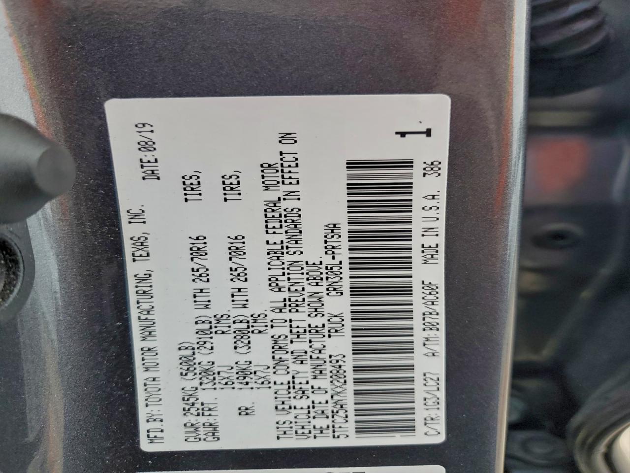 2019 TOYOTA TACOMA DOUBLE CAB photo 23