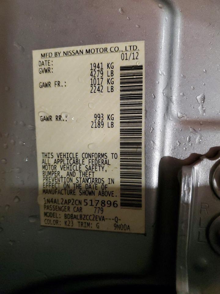 2012 NISSAN ALTIMA 2.5 photo 23