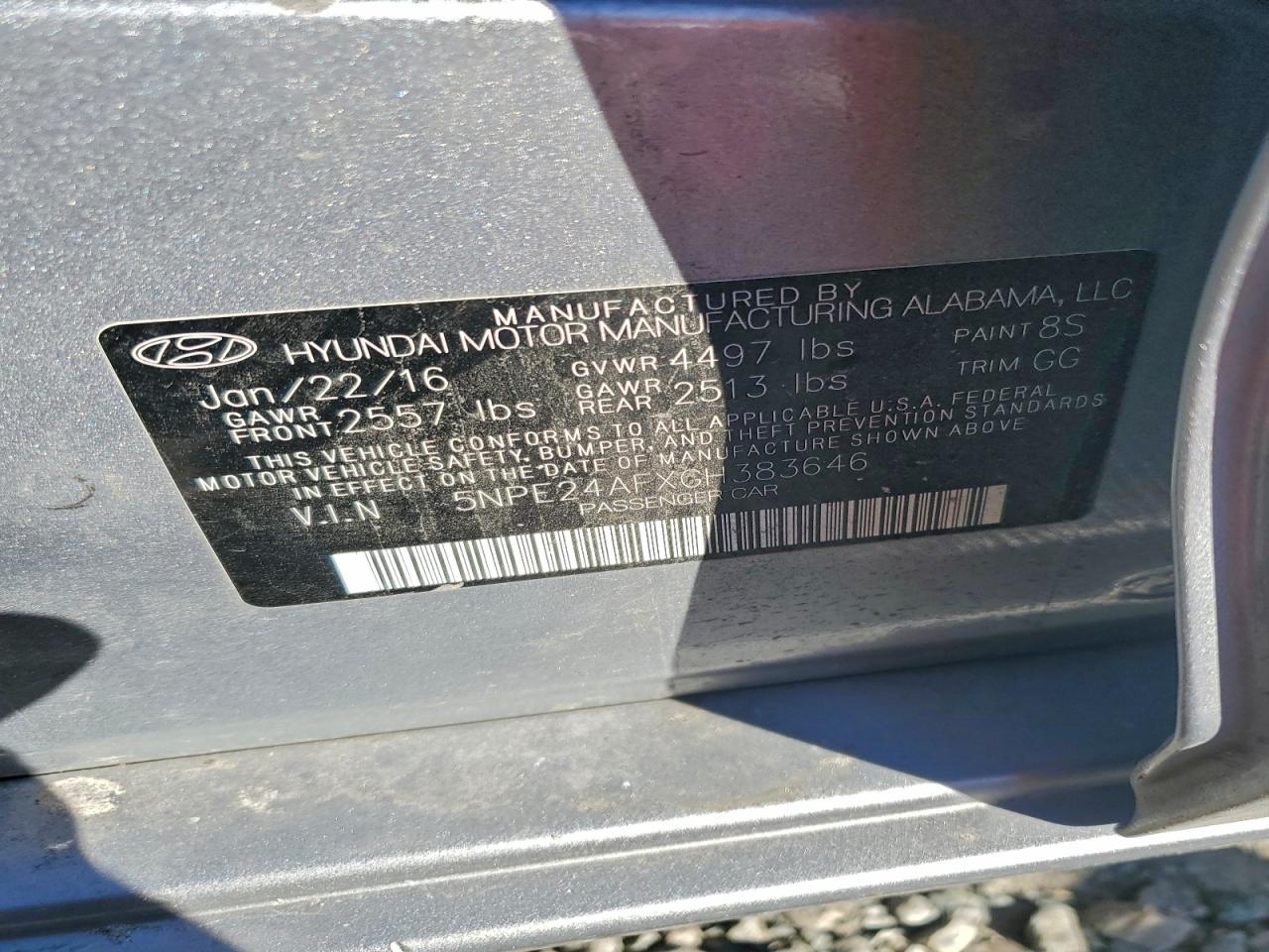 2016 HYUNDAI SONATA SE photo 23