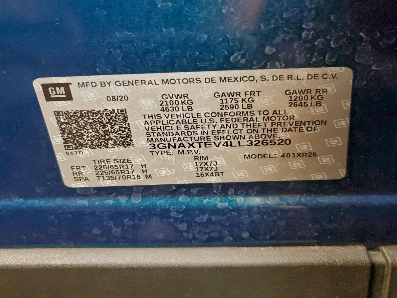 2020 CHEVROLET EQUINOX LT photo 14