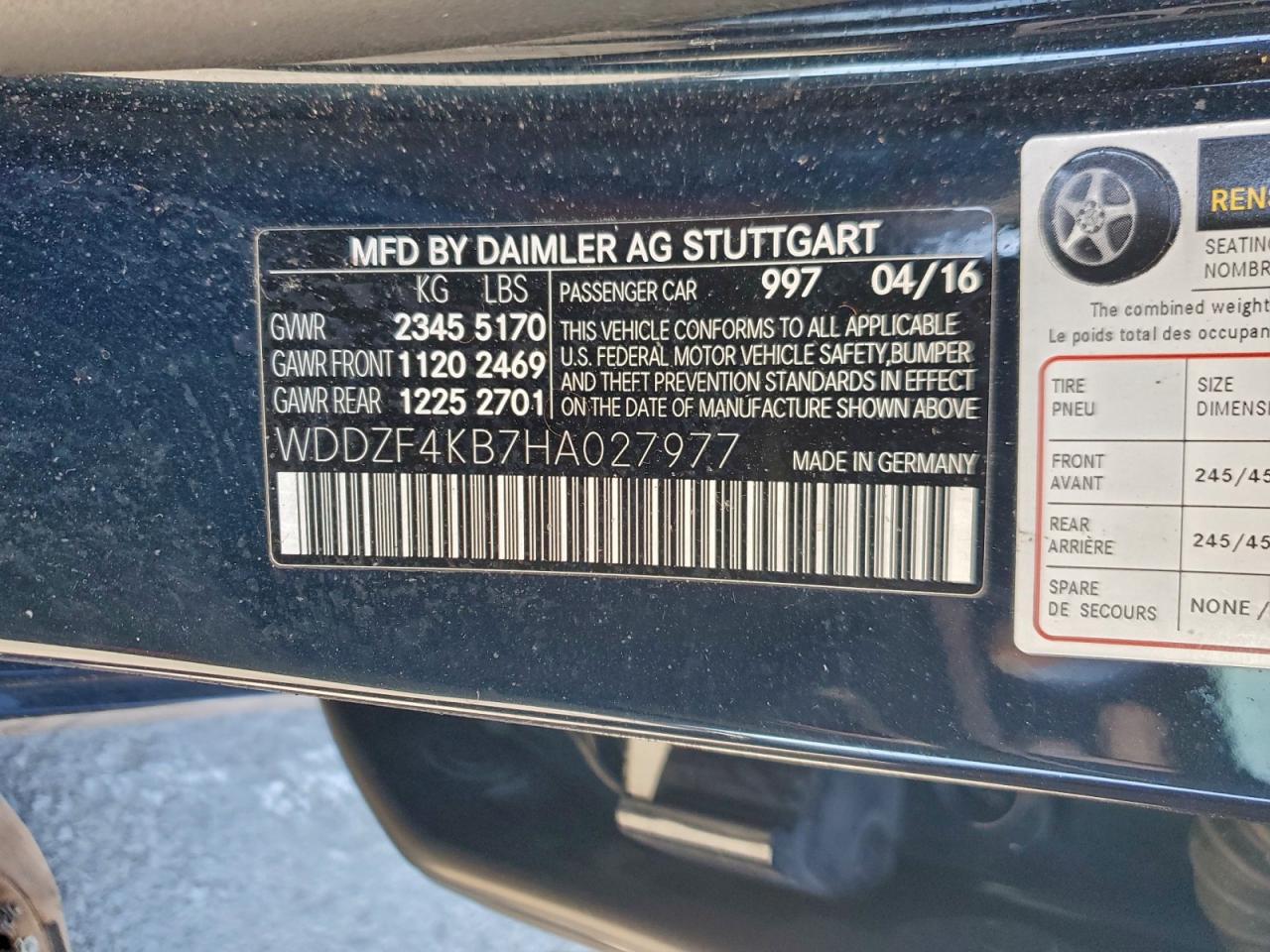 2017 MERCEDES-BENZ E 300 4MATIC photo 12