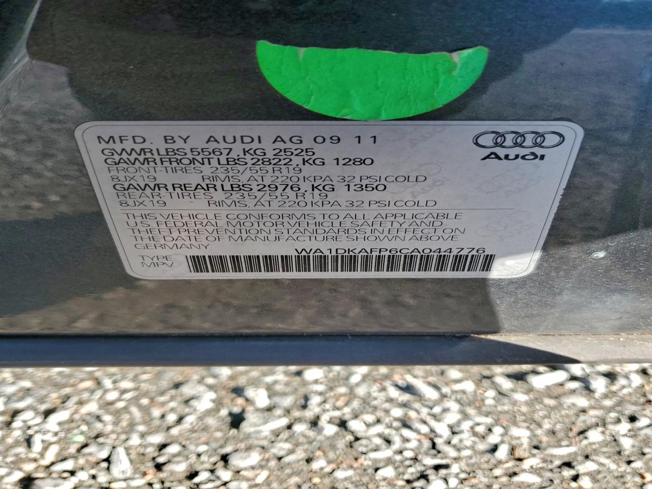 2012 AUDI Q5 PREMIUM PLUS photo 13