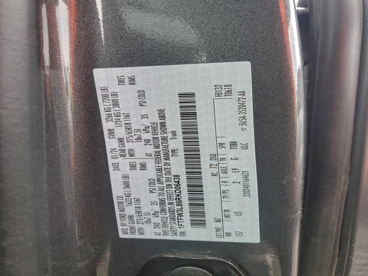 2024 FORD F150 XLT photo 37