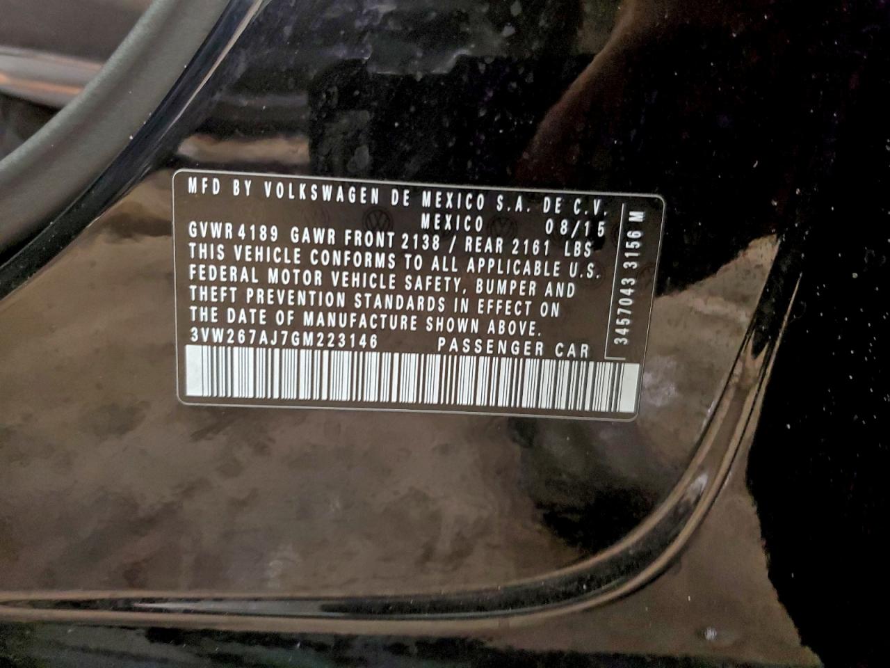2016 VOLKSWAGEN JETTA S photo 23