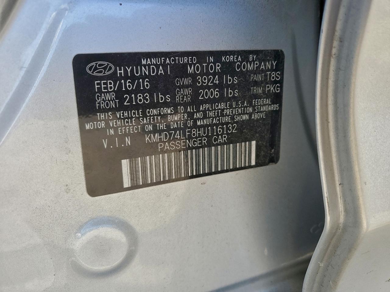 2017 HYUNDAI ELANTRA SE photo 12