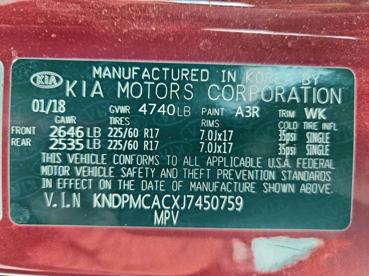 2018 KIA SPORTAGE LX photo 13