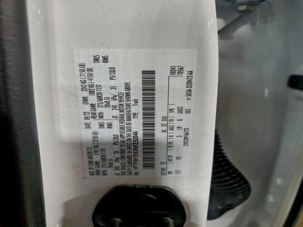 2022 FORD F150 SUPERCREW photo 23