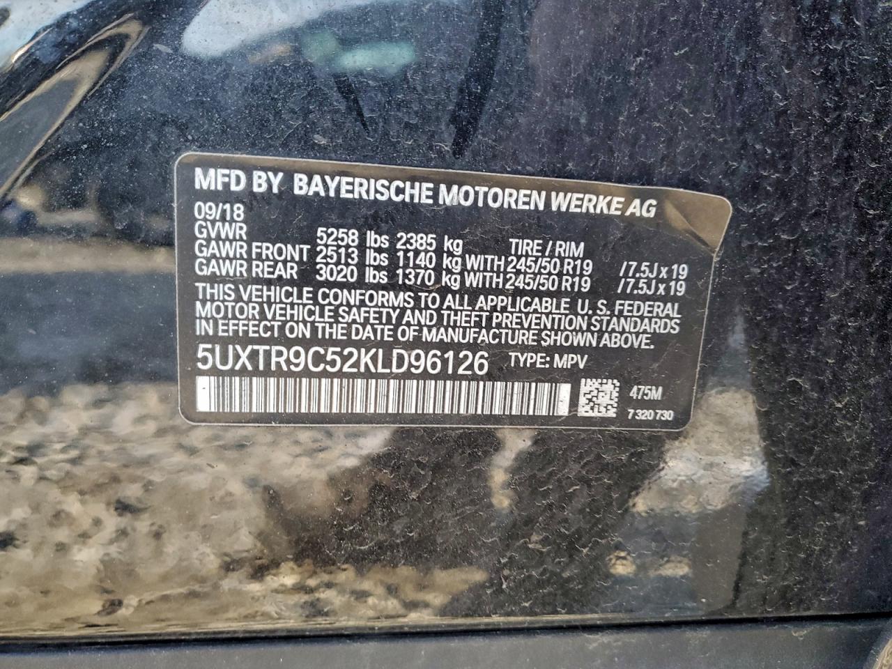 2019 BMW X3 XDRIVE30I photo 13